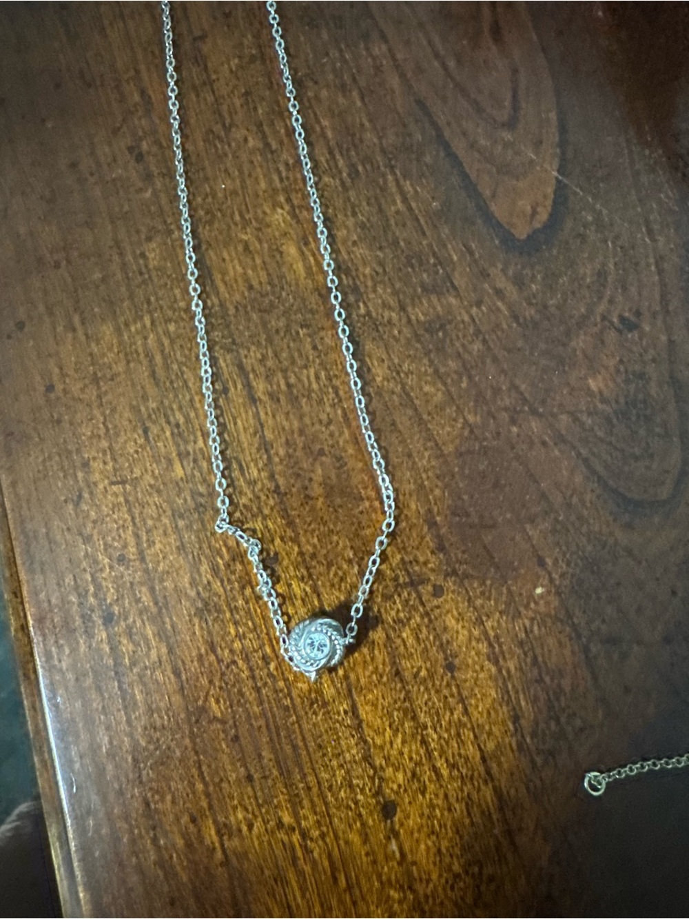 kate spade Silver Spiral Disc Necklace
